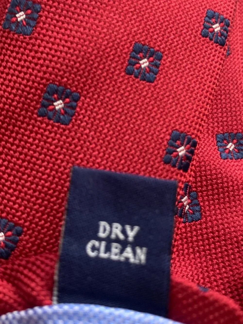 Club Room Men's 3'' 100% Polyester Neck Tie, Red Bowie Neat Squares, One Size